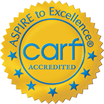 CARF accreditation seal