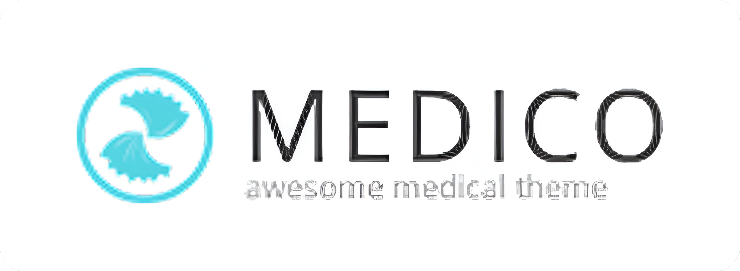 Medico brand logo with blue icon