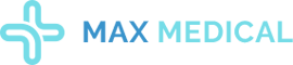 A black background with blue letters that say " max money ".